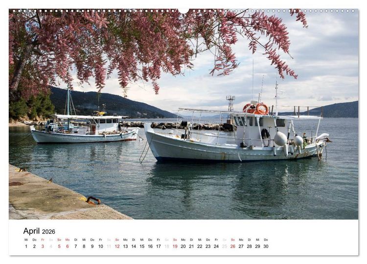 Produktbild: Al&oacute;nnisos, Ski&aacute;thos, Sk&oacute;pelos (Wandkalender 2026 DIN A2 quer), CALVENDO Monatskalender