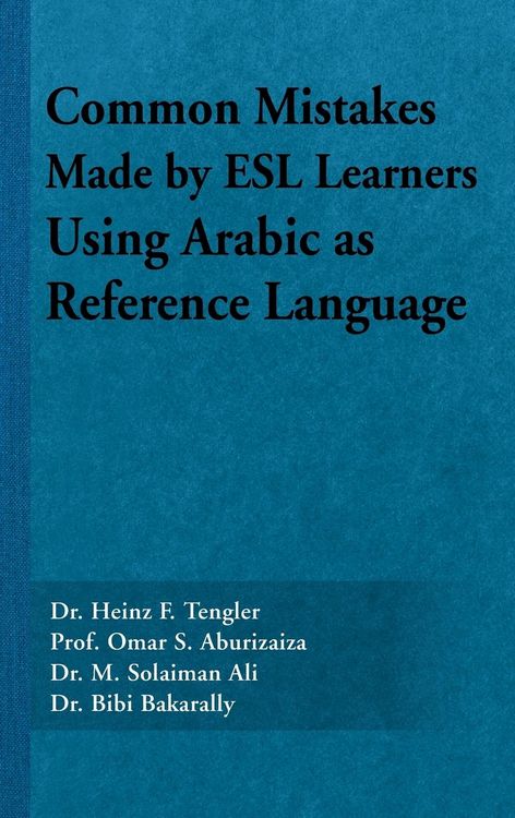 Produktbild: Common Mistakes Made by ESL Learners Using Arabic as Reference Language
