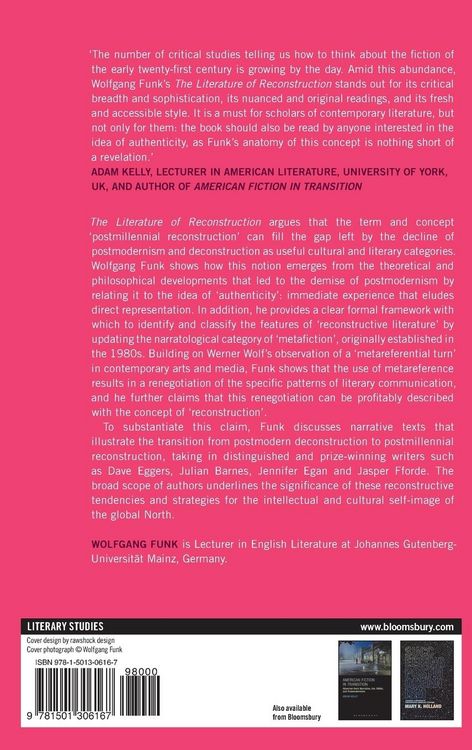 Produktbild: The Literature of Reconstruction