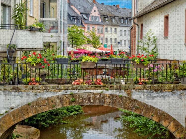 Produktbild: CALVENDO Puzzle Saarburg, Klein Venedig 1000 Teile Lege-Gr&ouml;&szlig;e 64 x 48 cm Foto-Puzzle Bild von Peter Roder