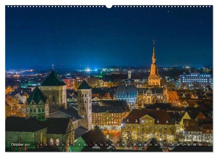 Produktbild: Osnabr&uuml;ck f&uuml;r Nachtschw&auml;rmer (hochwertiger Premium Wandkalender 2027 DIN A2 quer), Kunstdruck in Hochglanz