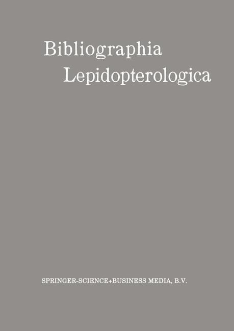 Produktbild: Bibliographia Lepidopterologica