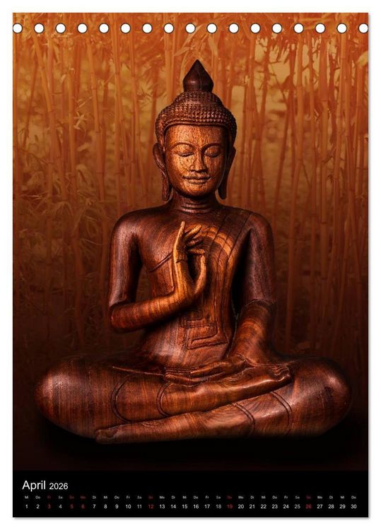 Produktbild: SKULPTUREN Hinduistische G&ouml;ttinnen und G&ouml;tter &bull; Buddhas (Tischkalender 2026 DIN A5 hoch), CALVENDO Monatskalender