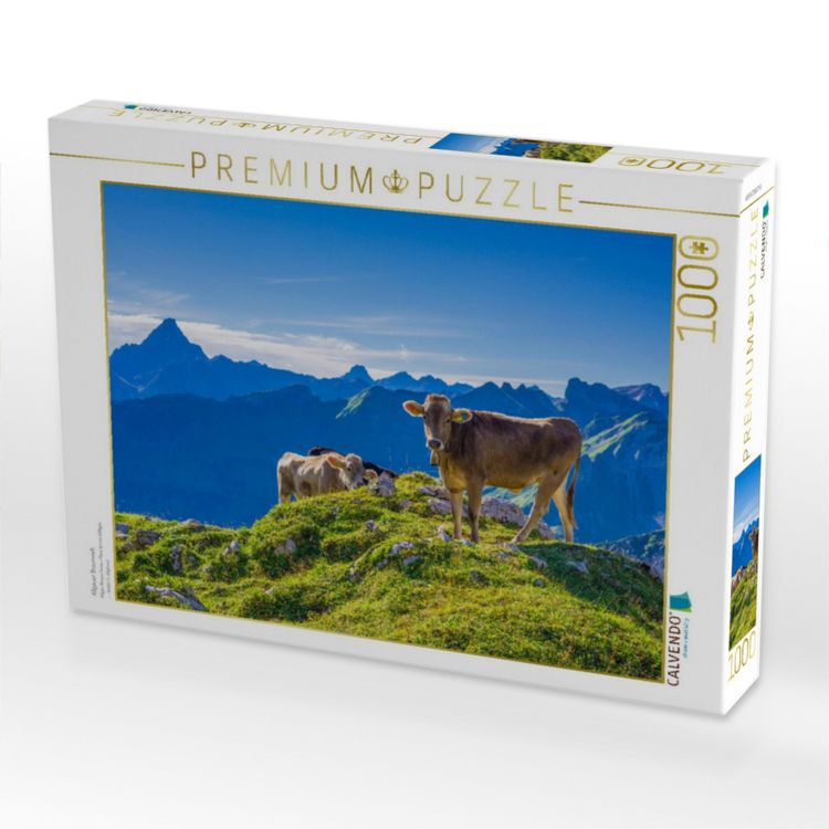 Produktbild: CALVENDO Puzzle Allg&auml;uer Braunvieh | 1000 Teile Lege-Gr&ouml;&szlig;e 64x48cm Foto-Puzzle f&uuml;r gl&uuml;ckliche Stunden