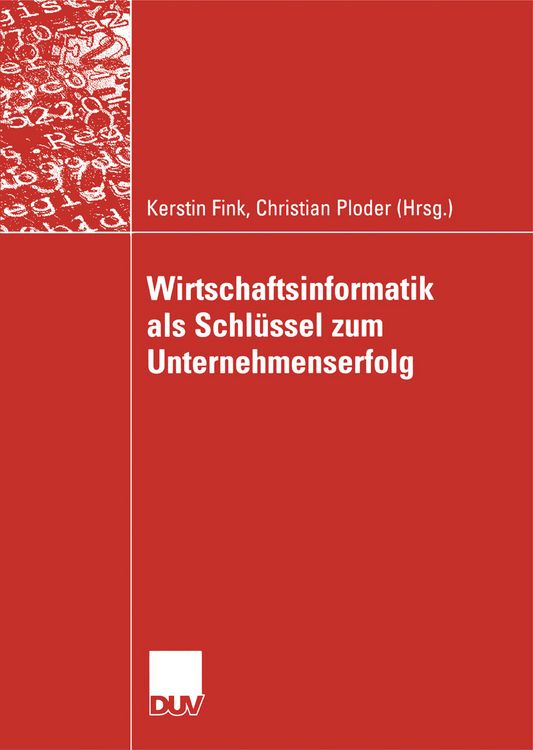 Produktbild: Wirtschaftsinformatik als Schl&uuml;ssel zum Unternehmenserfolg