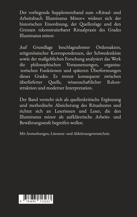 Produktbild: Illuminatus Minor - Philosophie, Quellen und Rekonstruktionen
