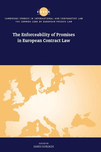 Produktbild: The Enforceability of Promises in European Contract Law