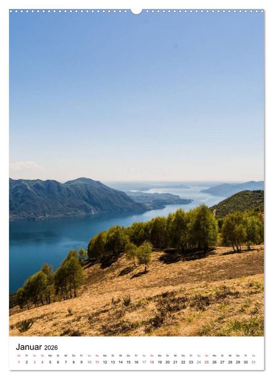 Produktbild: Lago Maggiore - Das Westufer (hochwertiger Premium Wandkalender 2026 DIN A2 hoch), Kunstdruck in Hochglanz