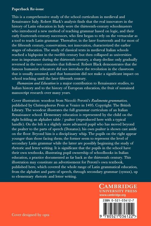 Produktbild: Humanism and Education in Medieval and Renaissance Italy