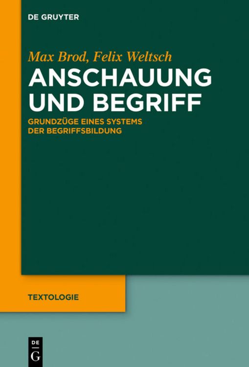 Produktbild: Anschauung und Begriff