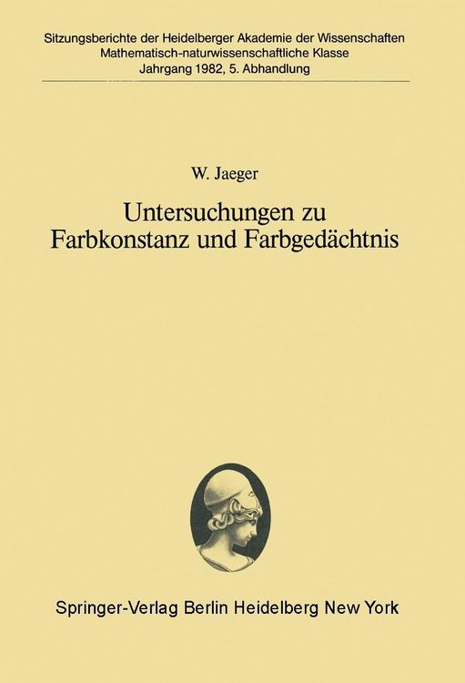 Produktbild: Untersuchungen zu Farbkonstanz und Farbged&auml;chtnis