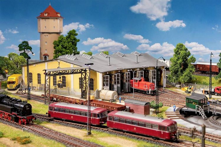 Produktbild: Faller 120081 H0 Ringlokschuppen Freilassing