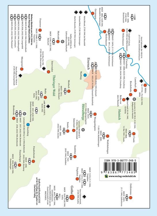 Produktbild: Luftkrieg im Raum Eisenach &ndash; Gotha &ndash; Hainich &ndash; Werratal &ndash; Th&uuml;ringer Wald 1943&ndash;1945