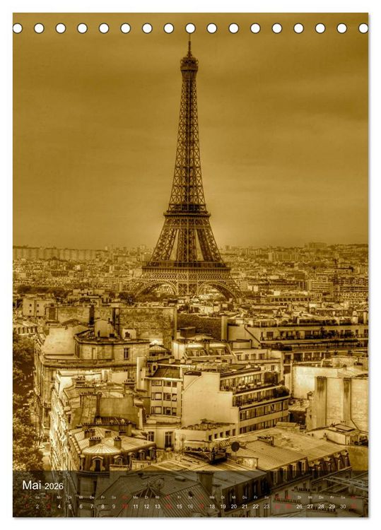 Produktbild: Paris - Die Sch&ouml;ne am Fluss (Tischkalender 2026 DIN A5 hoch), CALVENDO Monatskalender