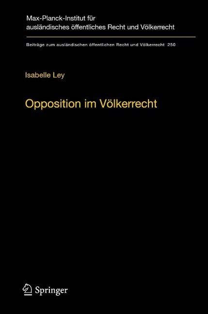 Produktbild: Opposition im V&ouml;lkerrecht