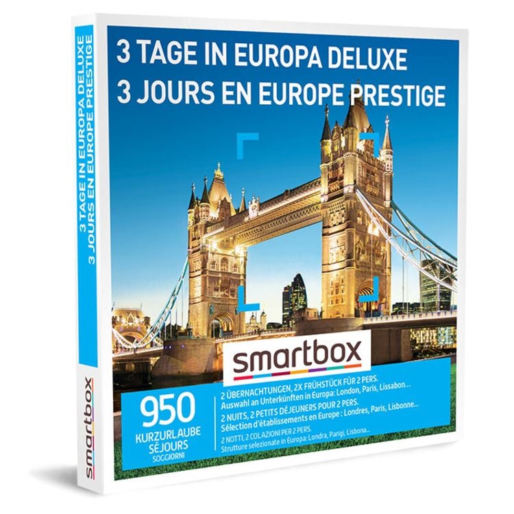 Produktbild: Smartbox "3 Tage in Europa Deluxe"