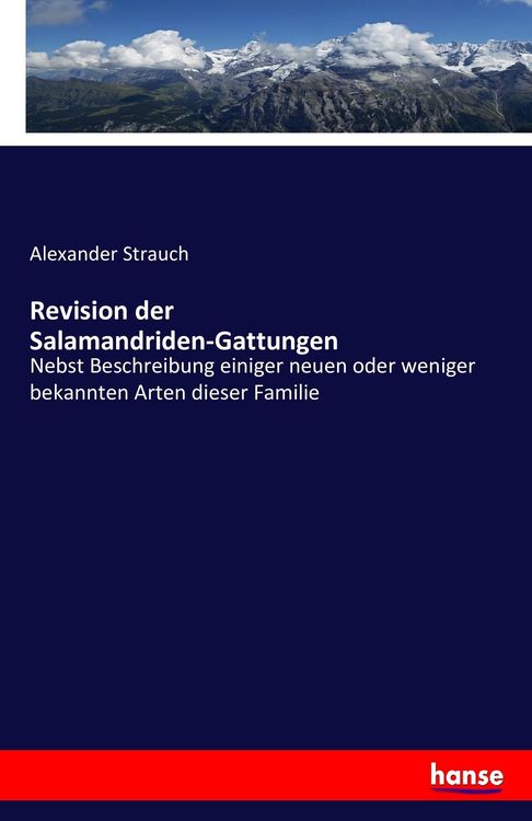 Produktbild: Revision der Salamandriden-Gattungen