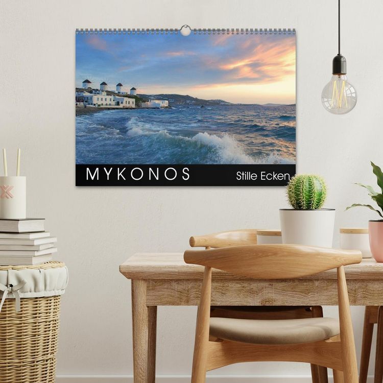 Produktbild: Mykonos - Stille Ecken (Wandkalender 2026 DIN A3 quer), CALVENDO Monatskalender
