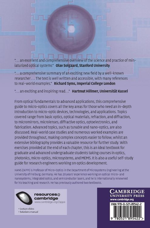 Produktbild: Fundamentals of Micro-Optics