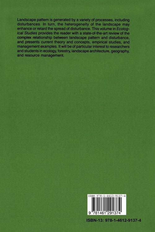 Produktbild: Landscape Heterogeneity and Disturbance