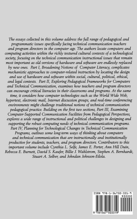 Produktbild: Computers and Technical Communication