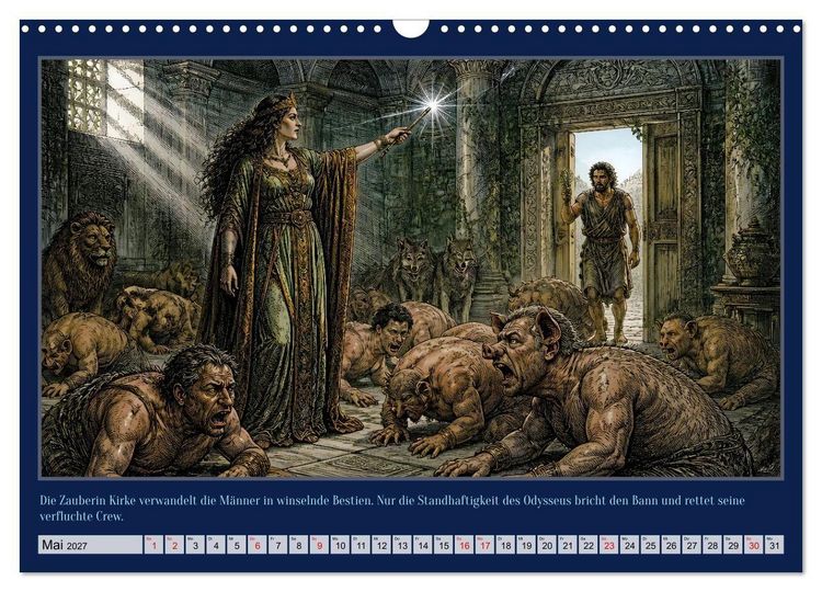 Produktbild: Gegen Sturm und G&ouml;tter: Die Heimkehr des Odysseus (Wandkalender 2027 DIN A3 quer), CALVENDO Monatskalender
