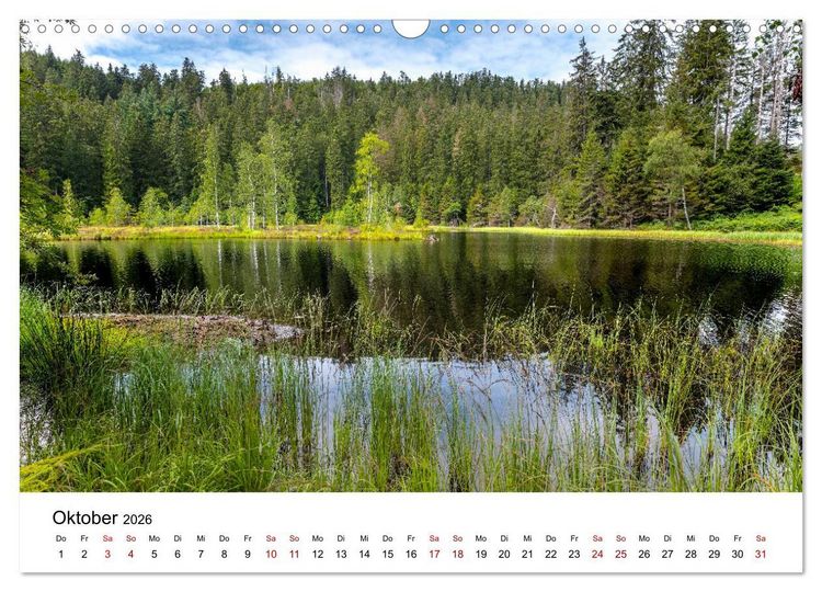 Produktbild: Schwarzwald, Seen und Hochmoore (Wandkalender 2026 DIN A3 quer), CALVENDO Monatskalender