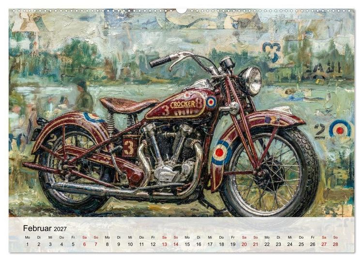 Produktbild: Kult-Motorr&auml;der der USA (hochwertiger Premium Wandkalender 2027 DIN A2 quer), Kunstdruck in Hochglanz