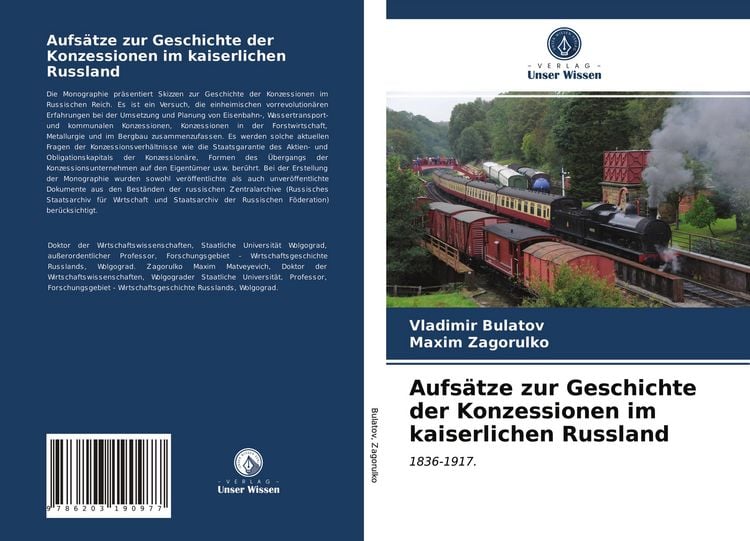 Produktbild: Aufs&auml;tze zur Geschichte der Konzessionen im kaiserlichen Russland