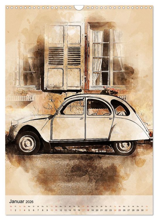 Produktbild: Die Ente - Automobil Legende (Wandkalender 2026 DIN A3 hoch), CALVENDO Monatskalender