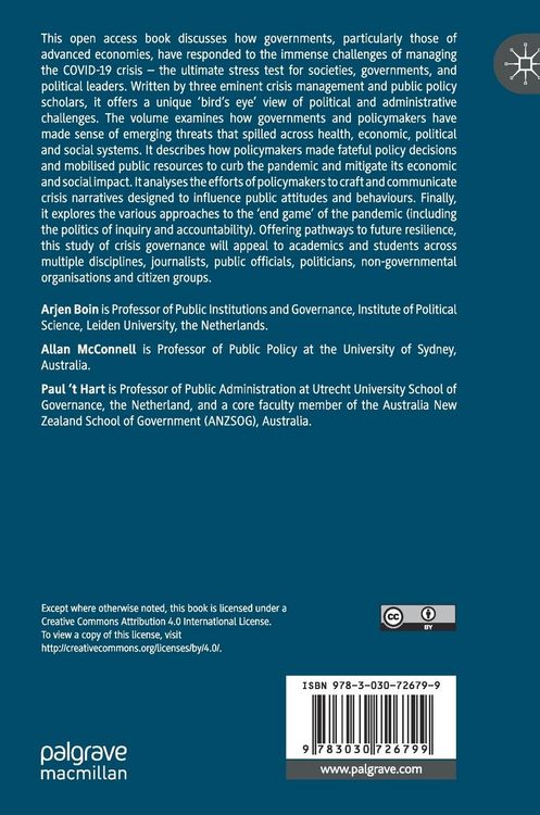 Produktbild: Governing the Pandemic