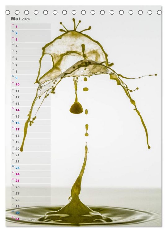 Produktbild: Farbenfreudig (Tischkalender 2026 DIN A5 hoch), CALVENDO Monatskalender
