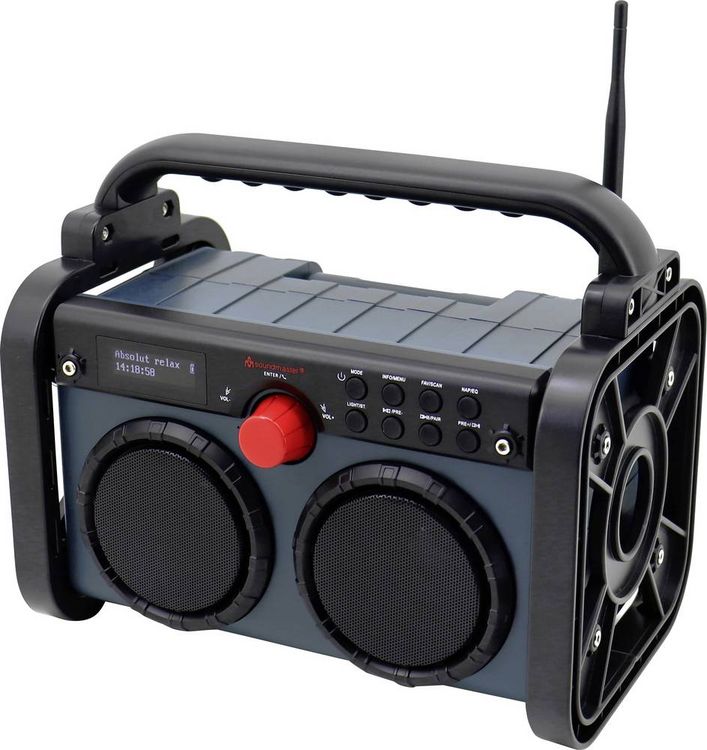 Produktbild: Soundmaster DAB85BL Baustellenradio DAB+, UKW AUX, DAB+, UKW Blau, Schwarz