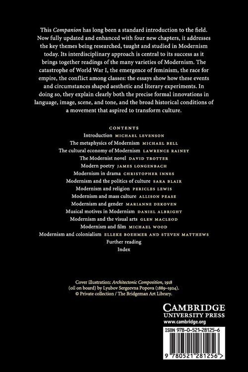 Produktbild: The Cambridge Companion to Modernism
