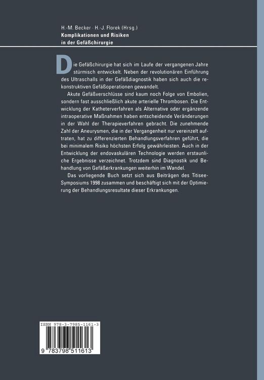 Produktbild: Komplikationen und Risiken in der Gef&auml;&szlig;chirurgie