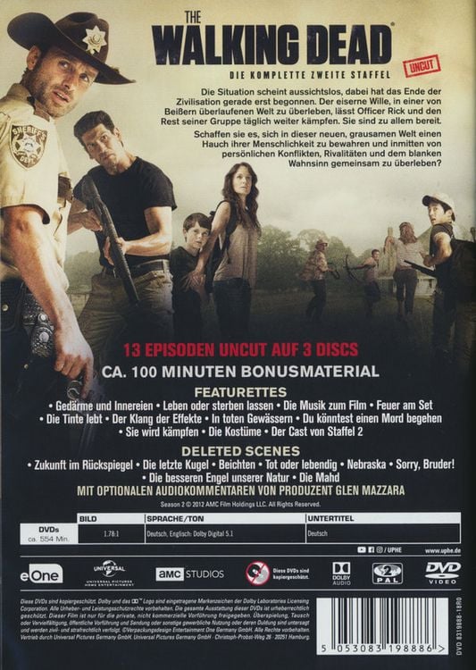 Produktbild: The Walking Dead - Staffel 2 - Uncut [3 DVDs]