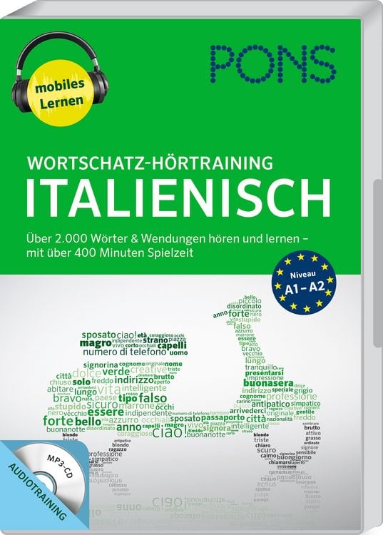 Produktbild: PONS Wortschatz-H&ouml;rtraining Italienisch
