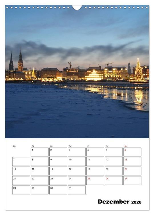 Produktbild: Sch&ouml;nes Hamburg (Wandkalender 2026 DIN A3 hoch), CALVENDO Monatskalender