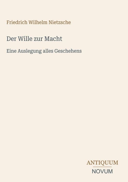 Produktbild: Der Wille zur Macht
