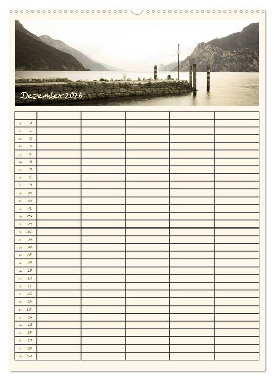 Produktbild: Der Gardasee im Norden - Familienplaner 2026 (hochwertiger Premium Wandkalender 2026 DIN A2 hoch), Kunstdruck in Hochglanz
