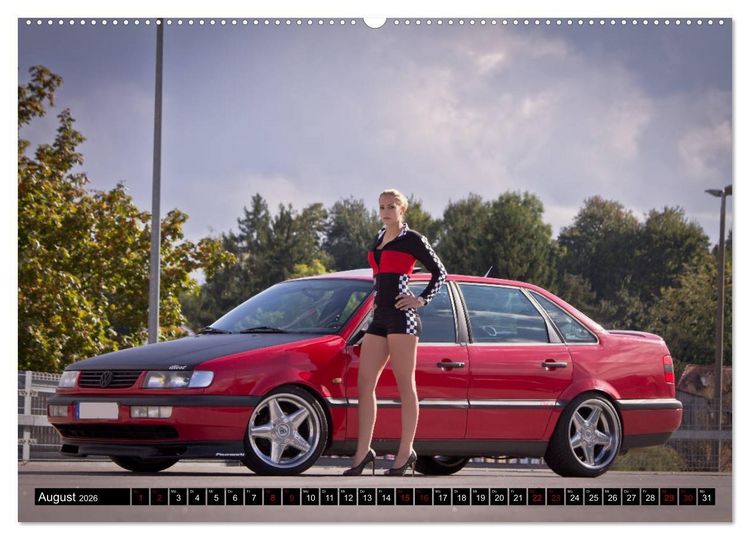 Produktbild: Hei&szlig;e Frauen und schnelle Autos (hochwertiger Premium Wandkalender 2026 DIN A2 quer), Kunstdruck in Hochglanz