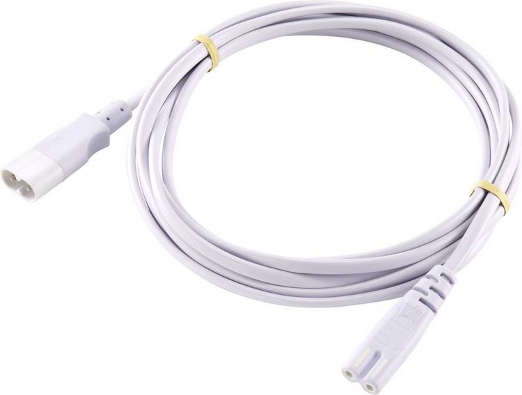 Produktbild: Sygonix SY-5043452 Strom Verl&auml;ngerungskabel Wei&szlig; 2.00m