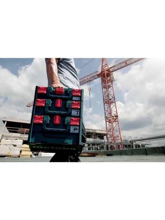 Produktbild: Metabo metaBOX 145 626886000 Maschinenkoffer ABS Gr&uuml;n/Rot (L x B x H) 396 x 296 x 145mm