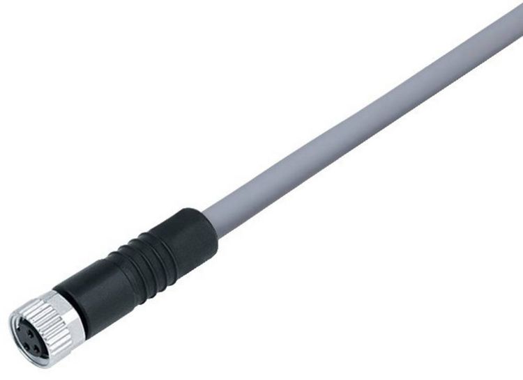 Produktbild: binder 77 3406 0000 20005-0500 Sensor-/Aktor-Steckverbinder, konfektioniert M8 Kupplung, gerade 1 St.