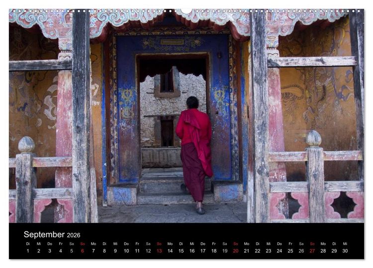 Produktbild: Bhutan 2026 - Land des Donnerdrachens (Wandkalender 2026 DIN A2 quer), CALVENDO Monatskalender