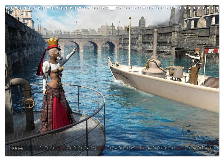 Produktbild: Steampunk Tr&auml;ume (Wandkalender 2026 DIN A3 quer), CALVENDO Monatskalender