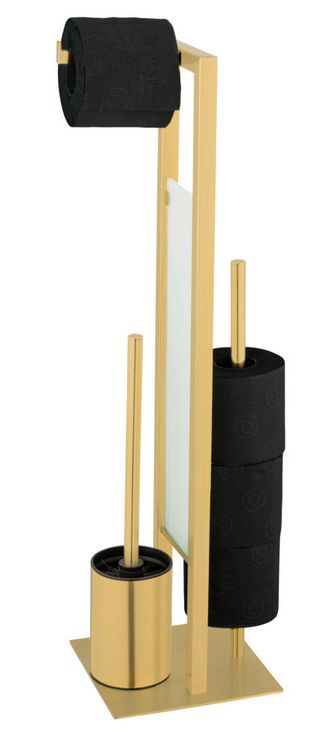 Produktbild: Stand WC-Garnitur Mod. Rivalta Gold, Edelstahl rostfrei
