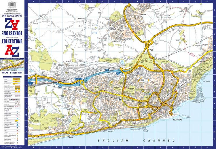Produktbild: Folkestone A-Z Pocket Street Map