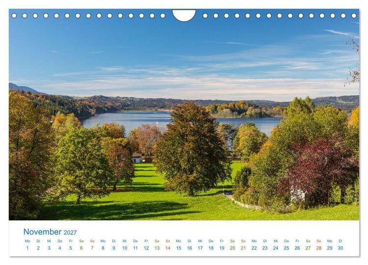 Produktbild: Im blauen Land am Alpenrand (Wandkalender 2027 DIN A4 quer), CALVENDO Monatskalender