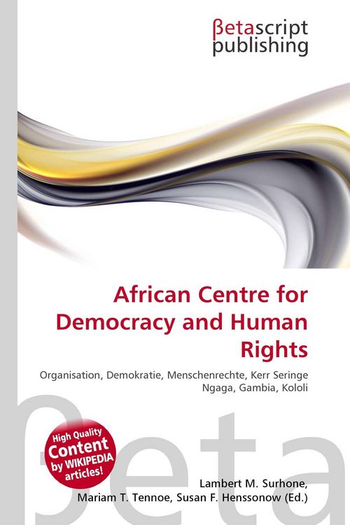 Produktbild: African Centre for Democracy and Human Rights